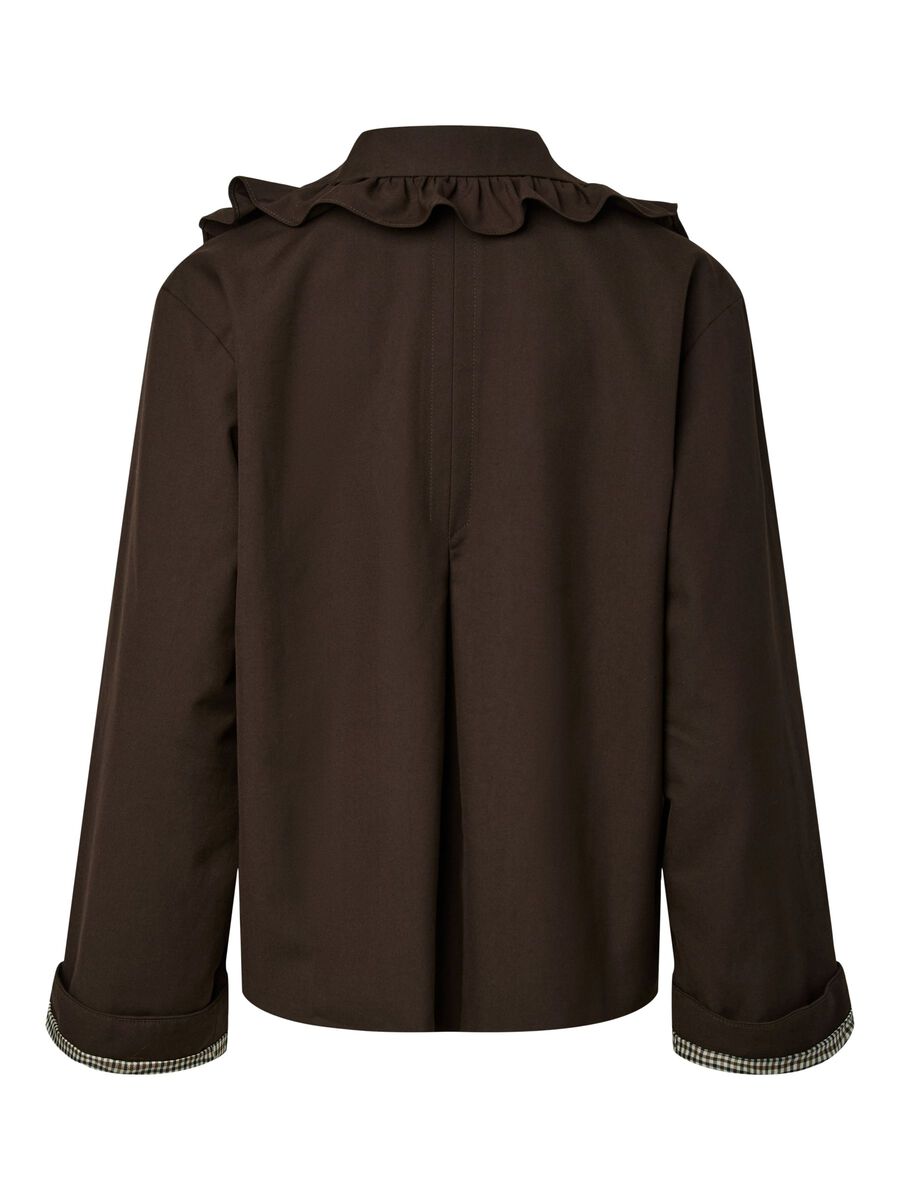 Carousel image 7 YASELSIA KURZER TRENCHCOAT, Coffee Bean