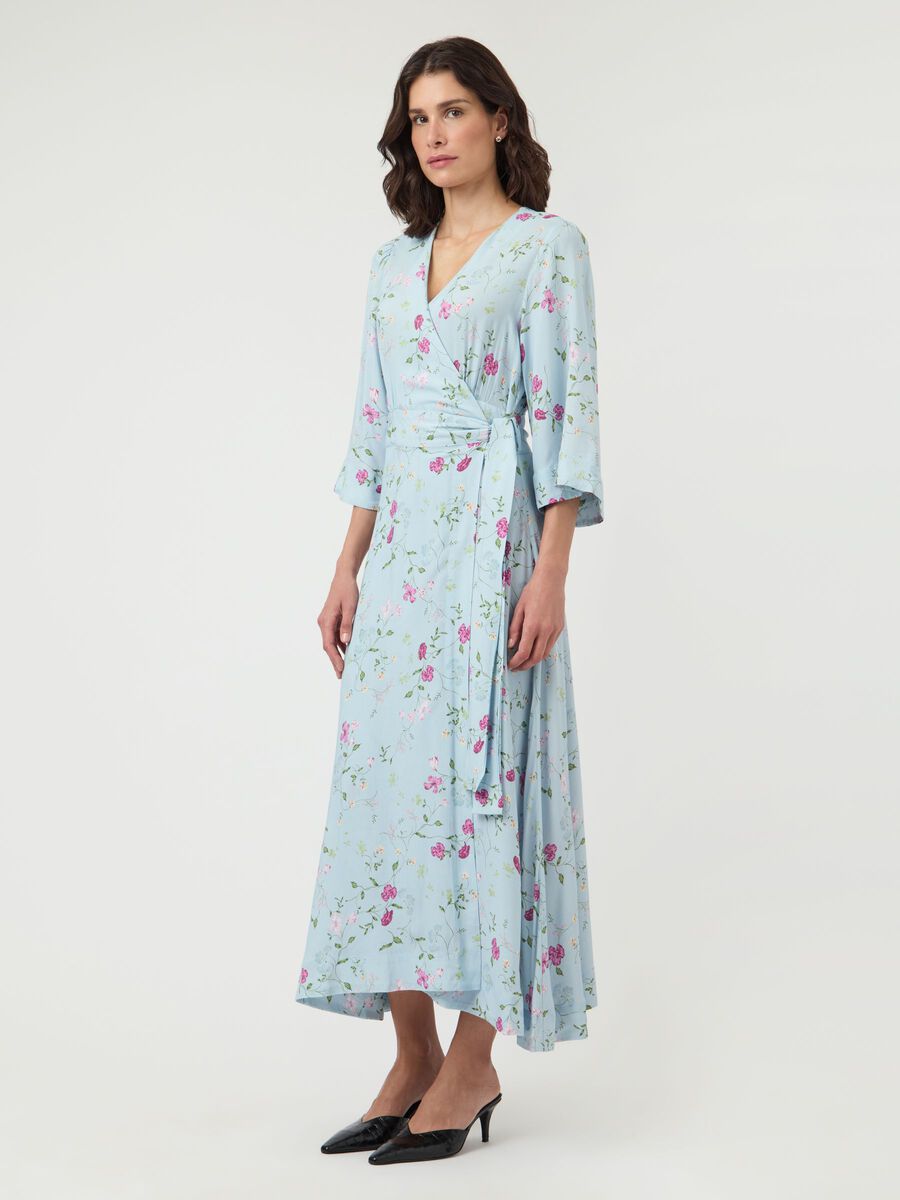 Carousel image - YASSAVANNA 3/4 WRAP  MAXI DRESS, Skyway | 4