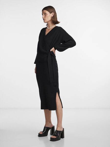 Y.A.S YASASSI MIDI SKIRT, Black, highres - 26031823_Black_005.jpg