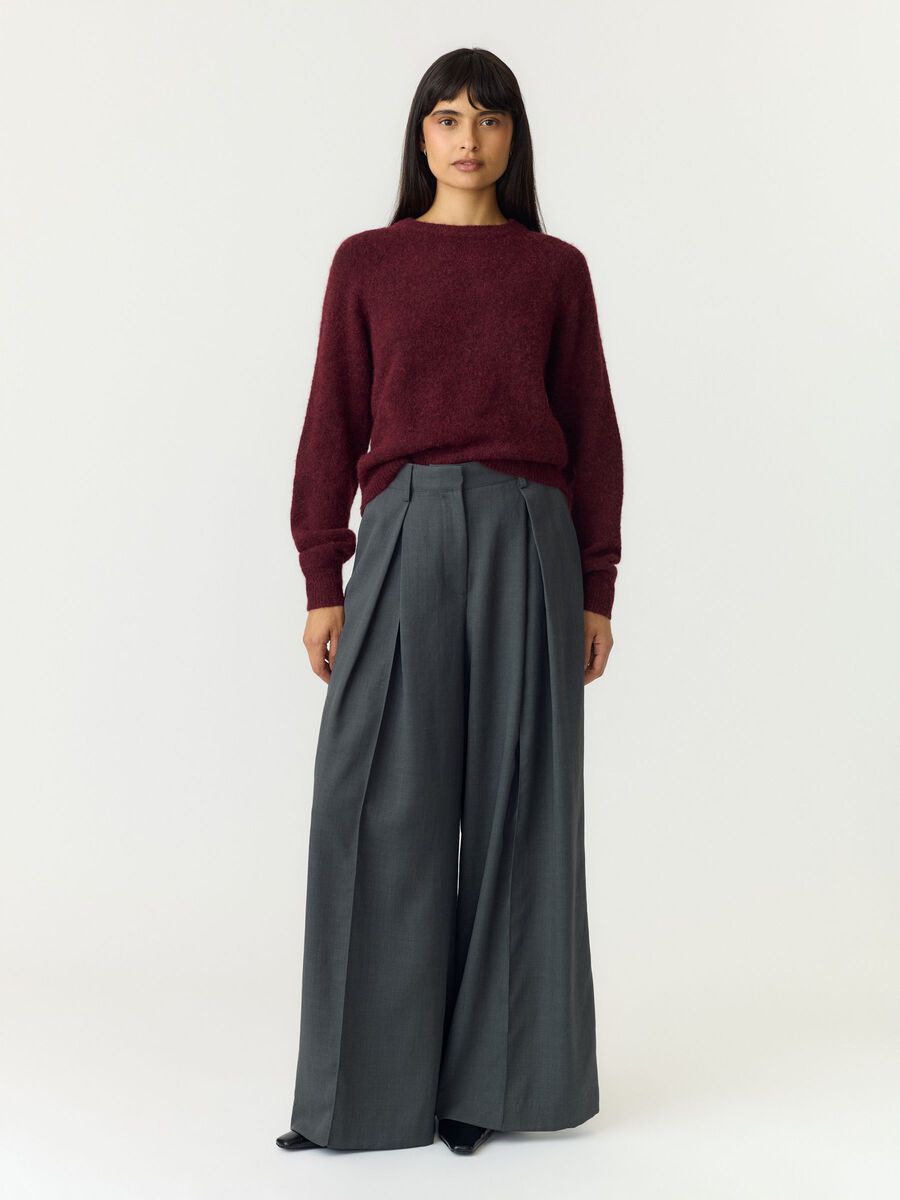 Carousel image 4 YASJOHI WOOL BLEND KNITTED PULLOVER, Port Royale