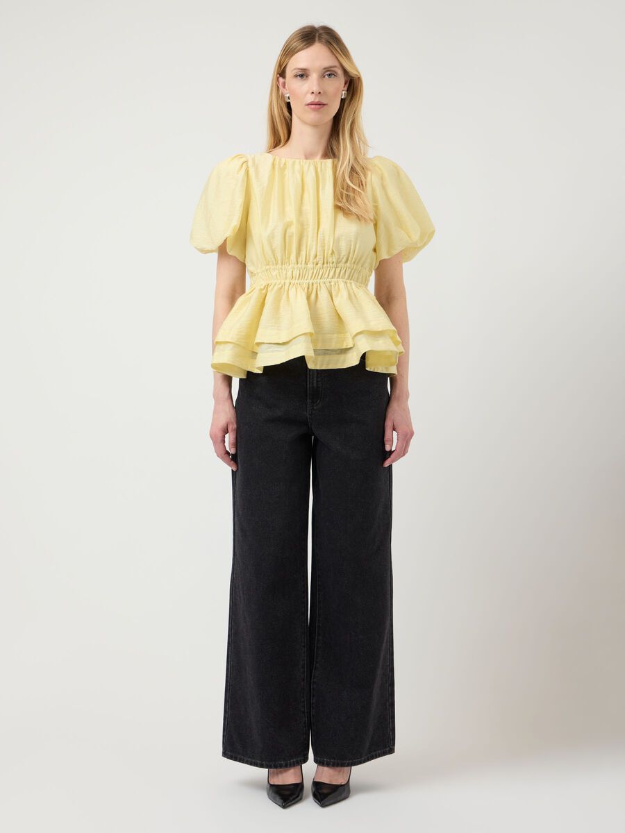 Carousel image - YASSKYLA  SHORT SLEEVED BLOUSE, Anise Flower | 4