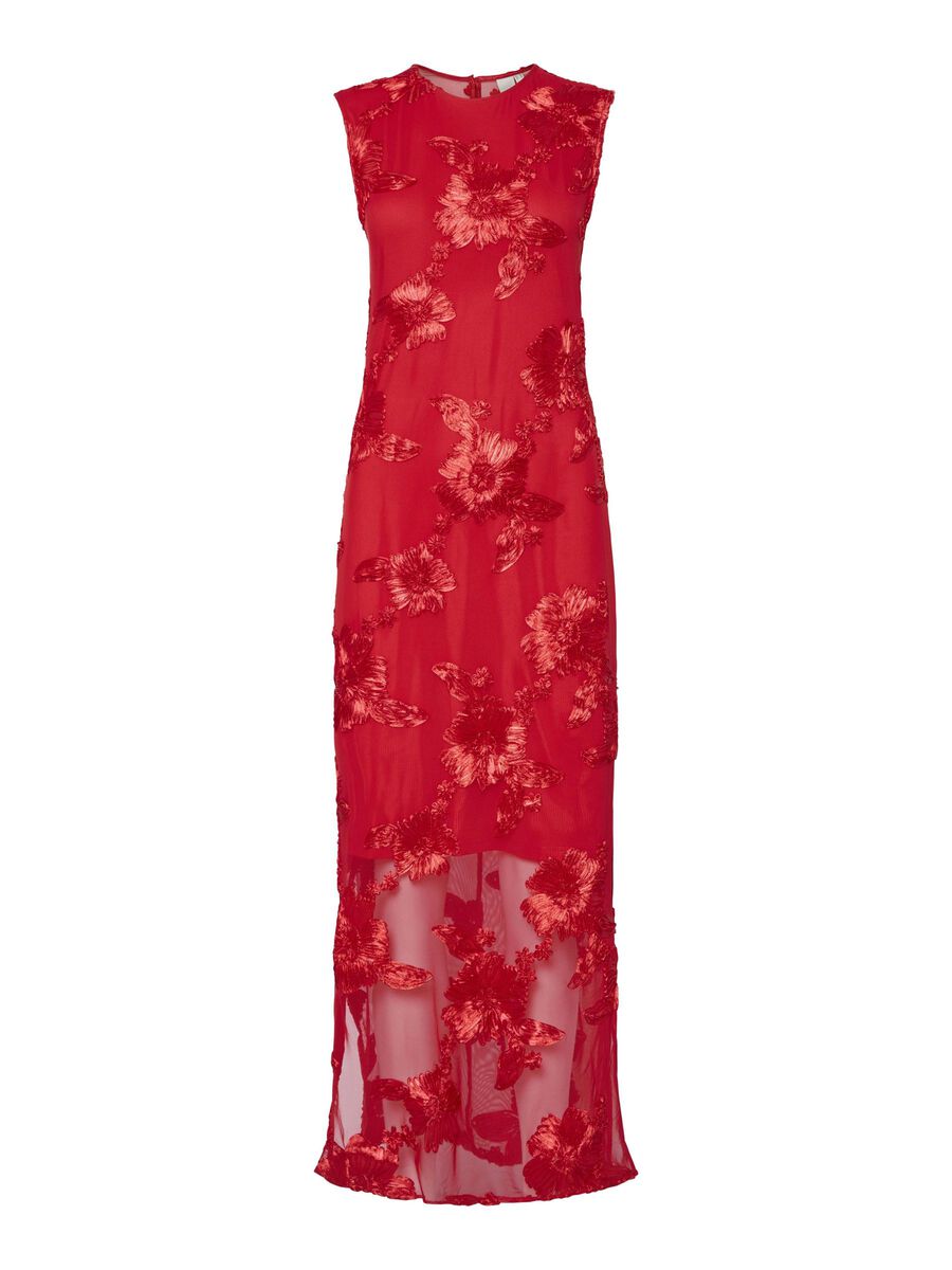 YAS YASFLOREE LONG DRESS, Cherry Tomato, highres - 26037067_CherryTomato_001.jpg