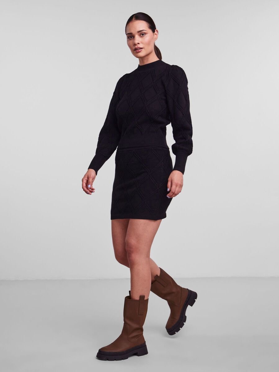 Carousel image - YASYVA KNITTED PULLOVER, Black | 4