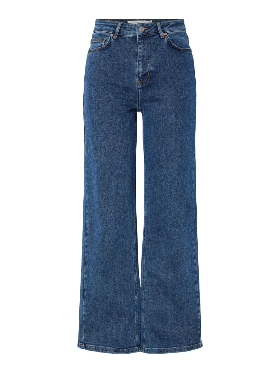Product carousel image - YASROSIE HW STRAIGHT FIT JEANS, Medium Blue Denim | 2