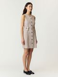 Product image thumbnail - YASUSUMA LINEN BLEND MINI DRESS, White Pepper | 4