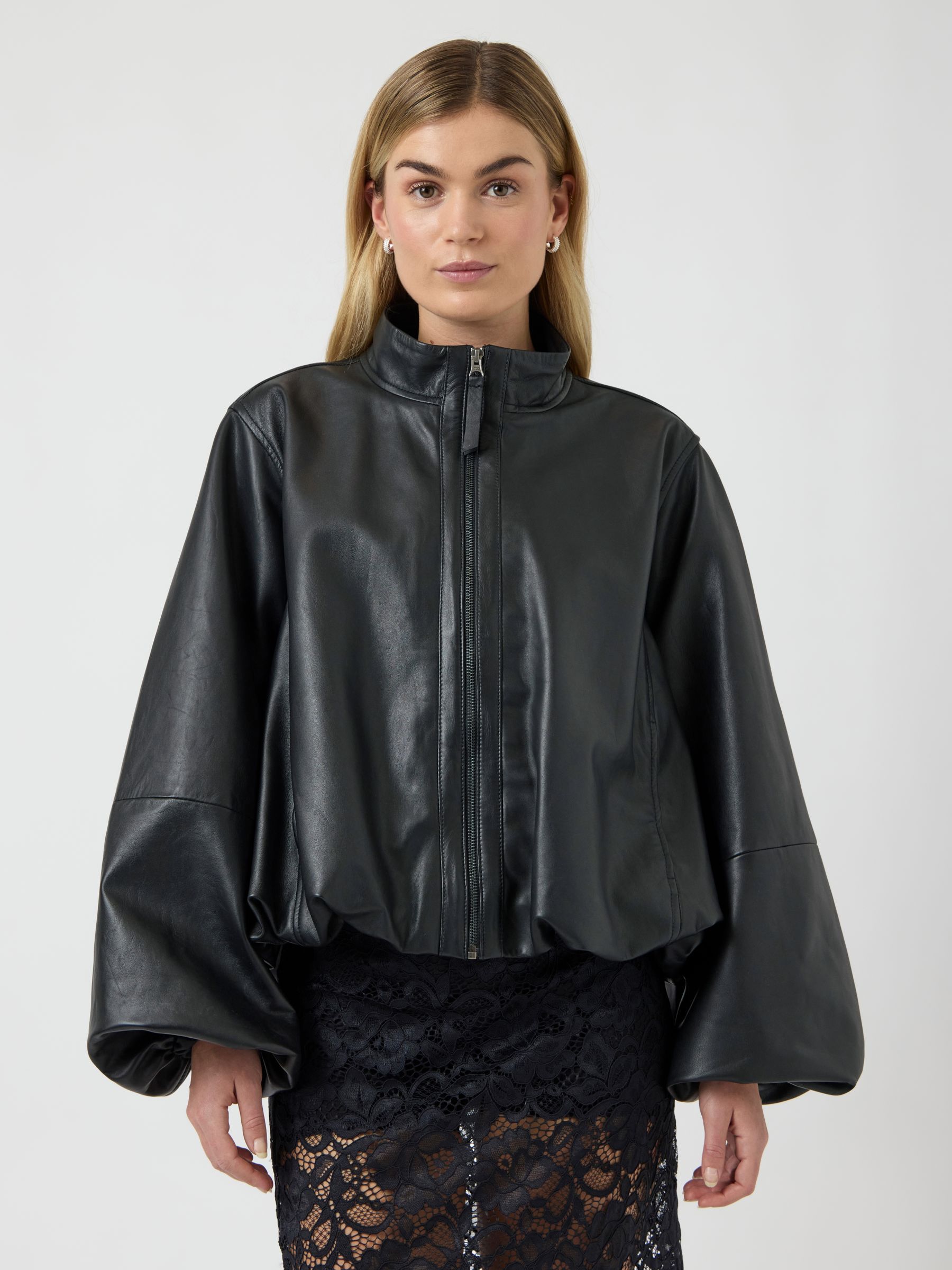 YASISABEL LEATHER JACKET | Black | YAS® Sweden