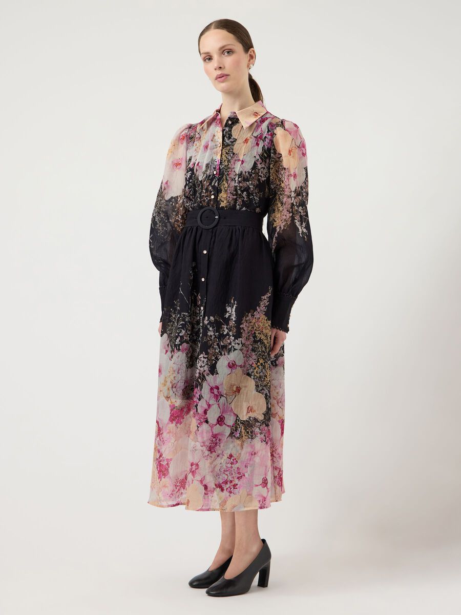 Product carousel image - YASROMANTICA MIDI DRESS, Black | 1