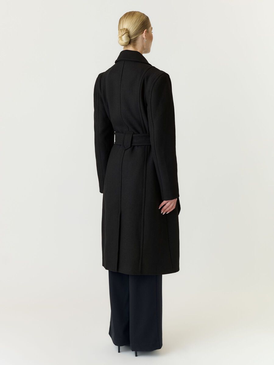 Carousel image 2 YASKALI - LAINE M&Eacute;LANG&Eacute;E MANTEAU, Black