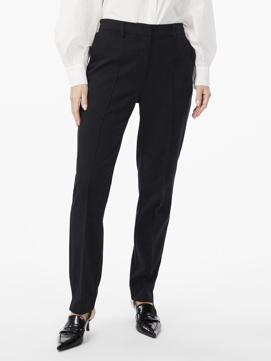 Y.A.S YASSCOOP HIGH WAISTED TROUSERS, Black, highres - 26032835_Black_003.jpg