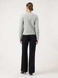 Product image thumbnail - YASBUBERA CARDIGAN EN MAILLE, Light Grey Melange | 2