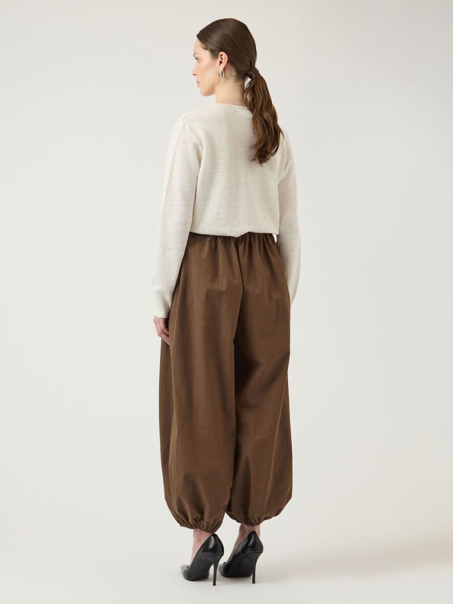 Carousel image - YASBILLO MW BALLOON  TROUSERS, Teak | 2