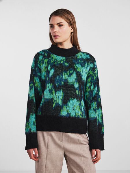 Y.A.S YASFLAIR KNITTED PULLOVER, Black, highres - 26031255_Black_1051242_003.jpg