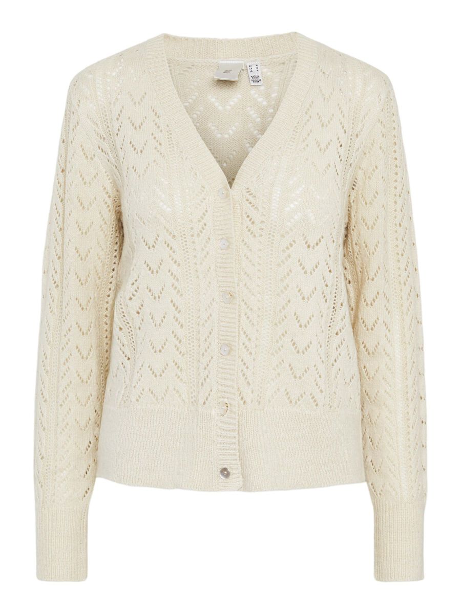 YAS YASTELLA  KNITTED CARDIGAN, Birch, highres - 26034667_Birch_001.jpg