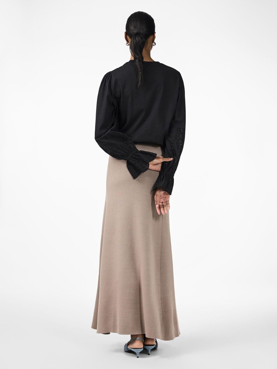 YAS LONG KNIT MAXI SKIRT