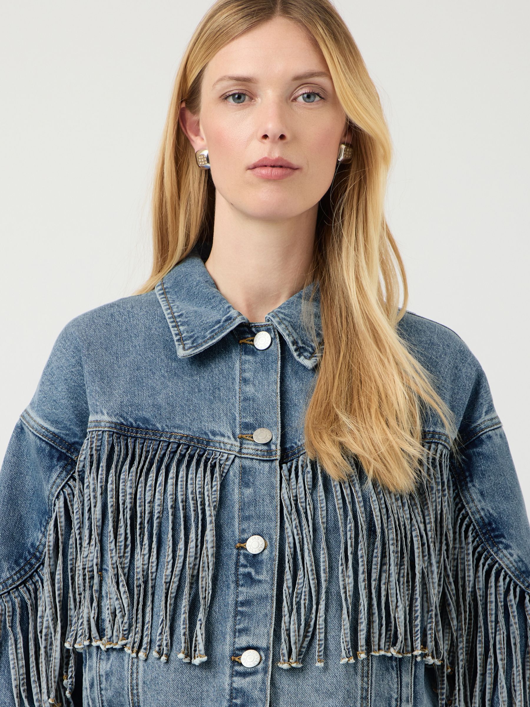 YASAIKO DENIM JACKET | Blue | YAS® UK