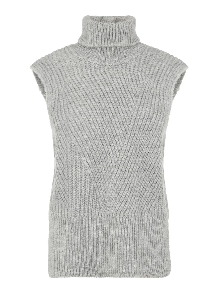 Carousel image - YASBRAVO GILET, Light Grey Melange | 5