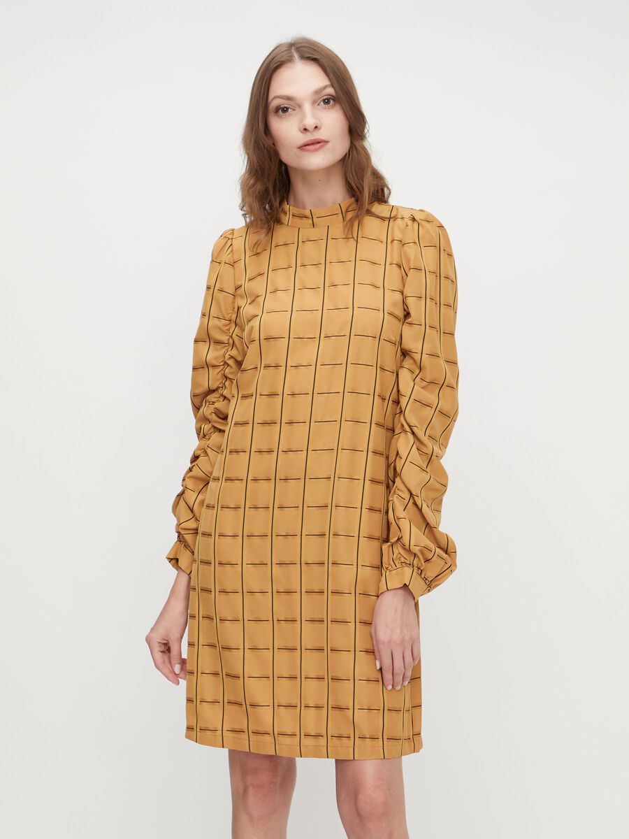 Y.A.S YASANISE LONG SLEEVED DRESS, Golden Yellow, highres - 26023365_GoldenYellow_852859_003.jpg