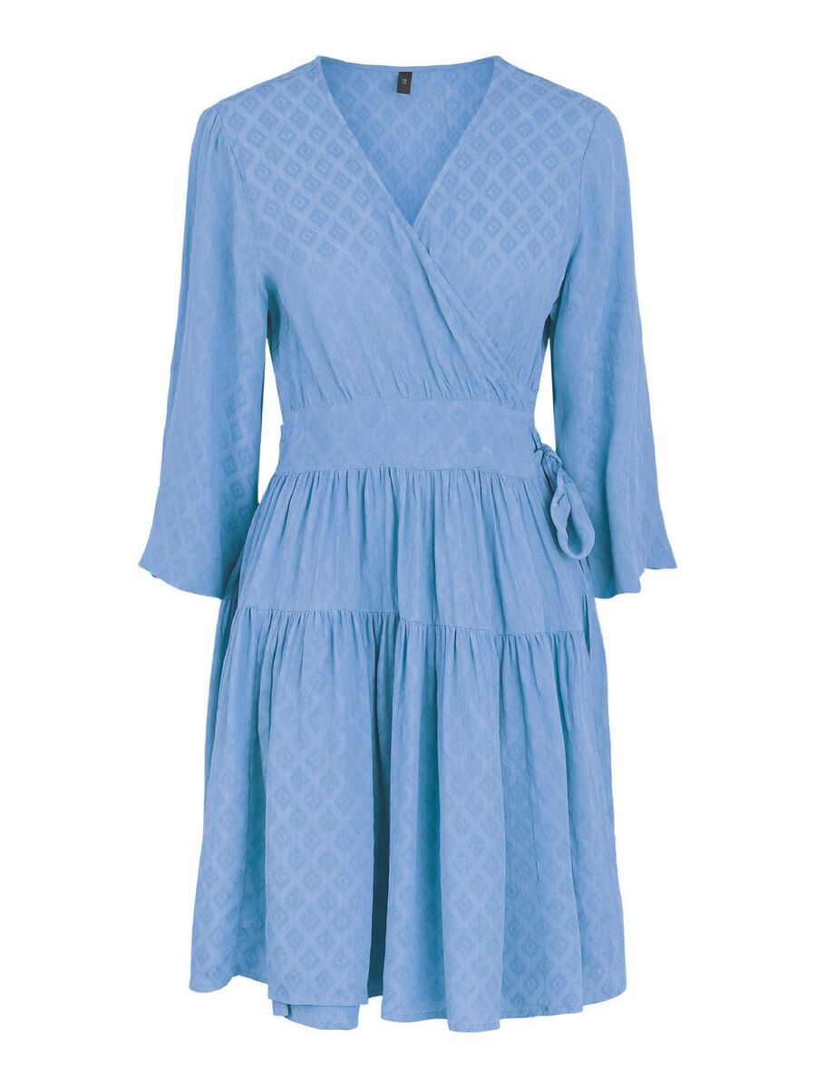 YASSEPI WRAP DRESS, Parisian Blue, highres
