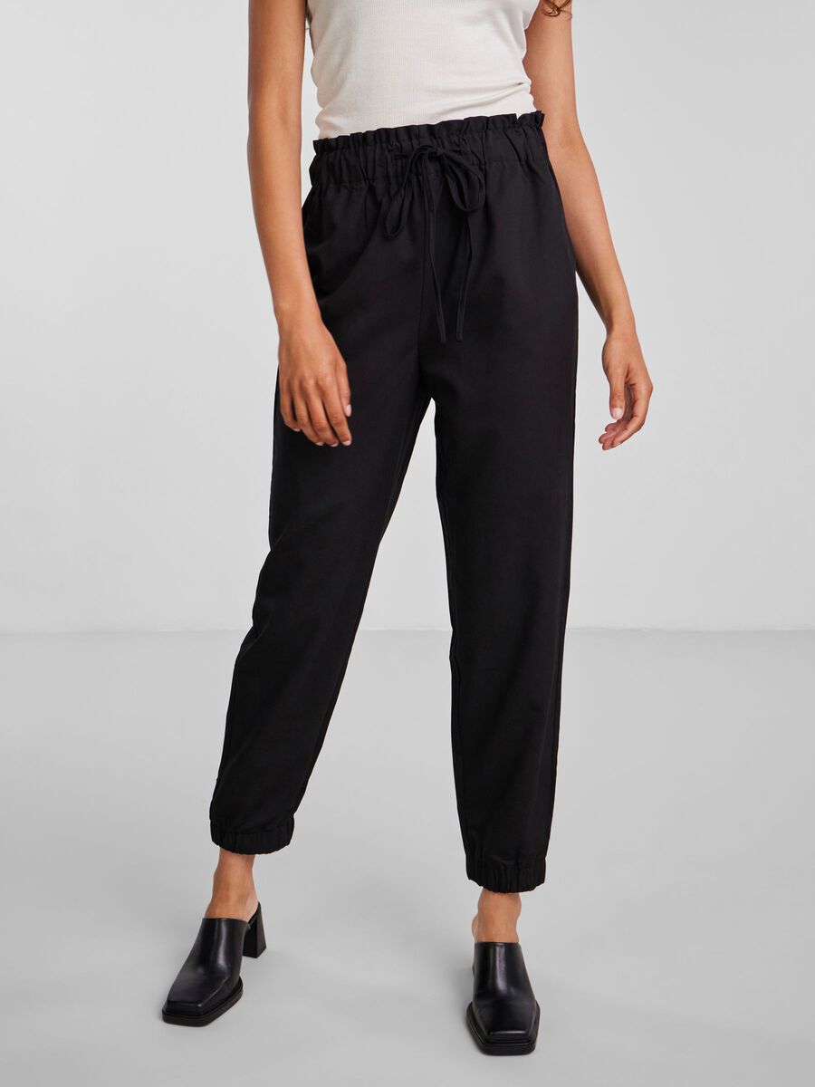 Y.A.S PANTALON TAILLE HAUTE, Black, highres - 26029049_Black_003.jpg