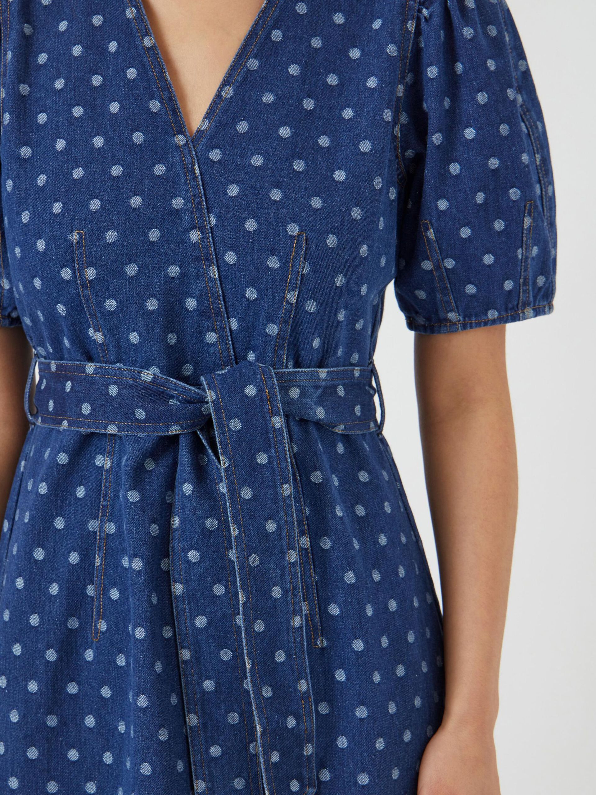 Carousel image - YASPRIKKA DENIM JURK, Medium Blue Denim | 3