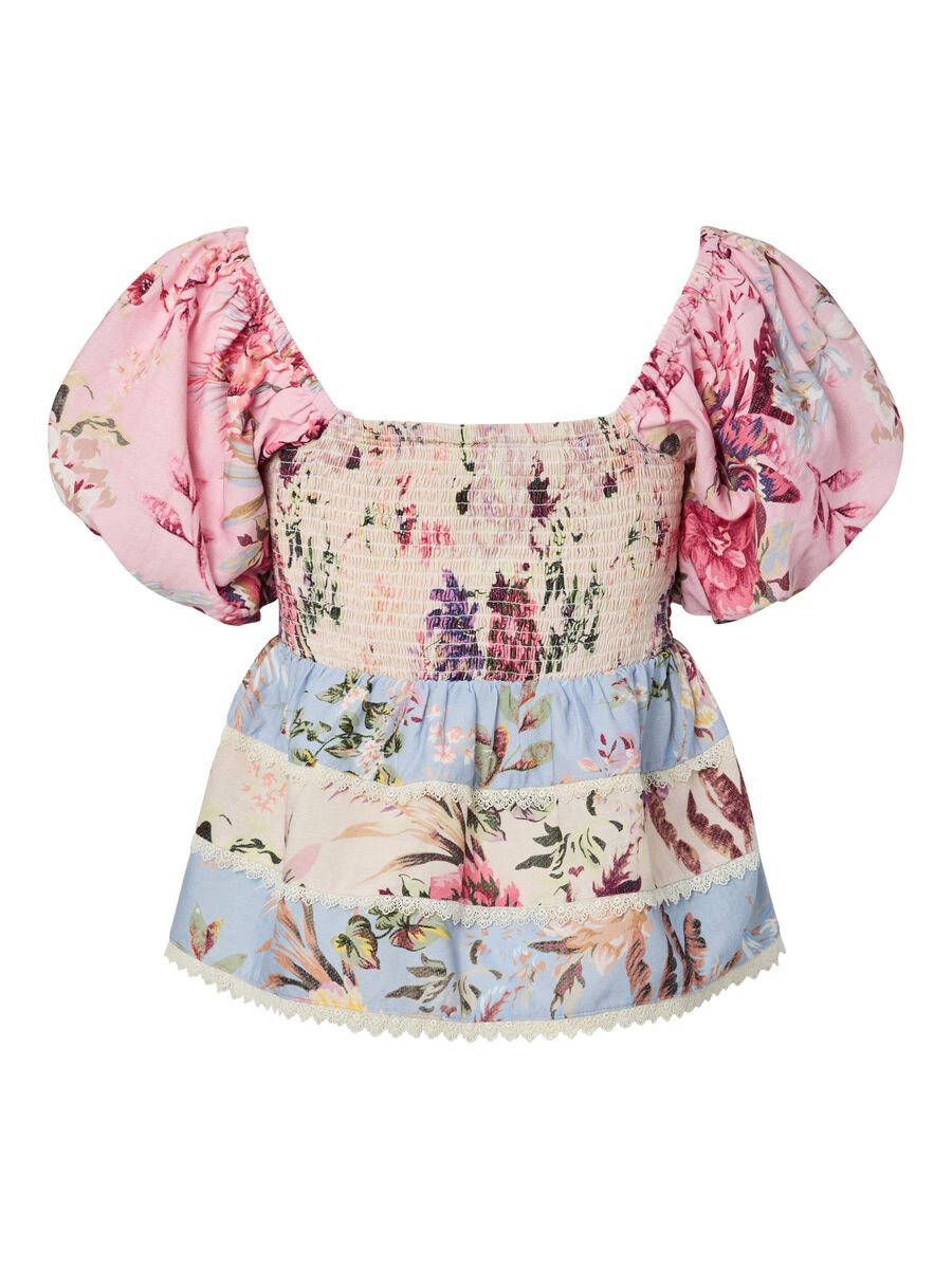 Carousel image - YASMESSA SMOCK TOP, Pristine | 6