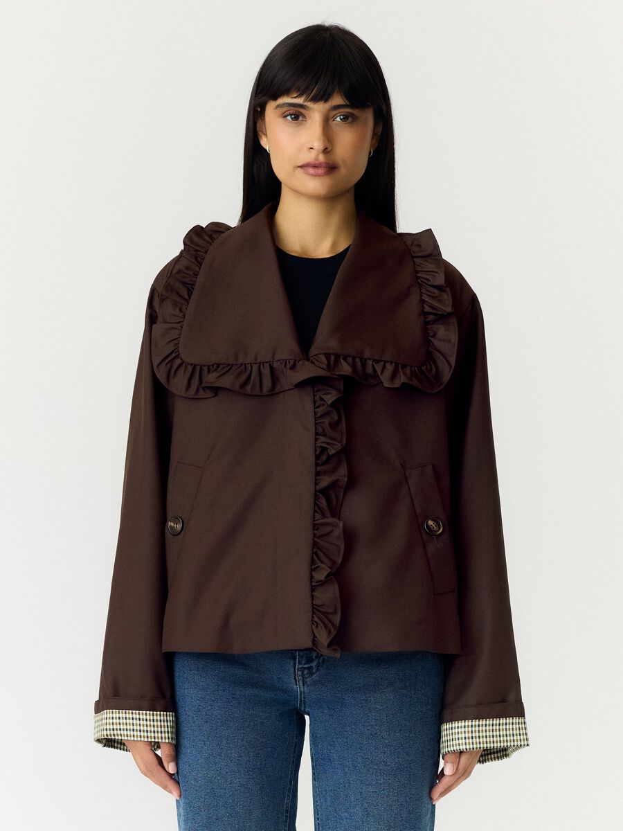 Product tile image YASELSIA CORTO TRENCH, Coffee Bean 26041368_CoffeeBean