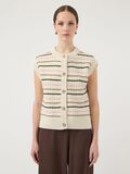 Product image thumbnail - YASNILO GEBREID GILET, Pristine | 4