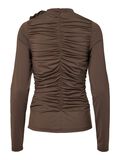 Product image thumbnail - YASDONA LONG SLEEVED TOP, Chocolate Brown | 6