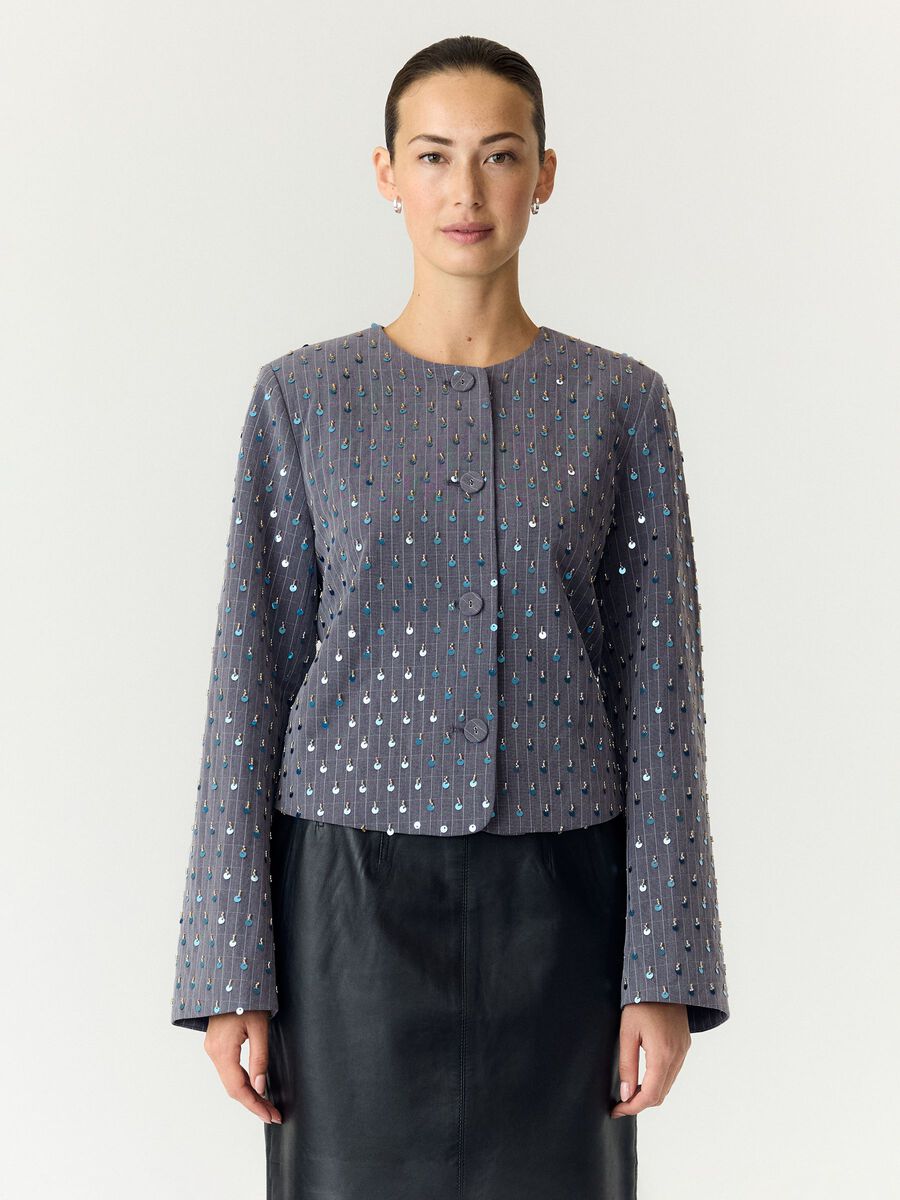 Product tile image YASFLIGHT LS  JACKET, Dark Grey Melange 26041700_DarkGreyMelange