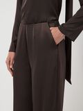 Product image thumbnail - YASPELLA HW  WIDE-LEG TROUSERS, Chocolate Brown | 3