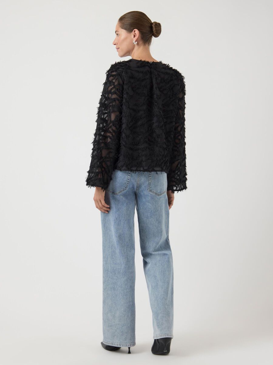 Carousel image - YASPARIA LONG SLEEVED TOP, Black | 2