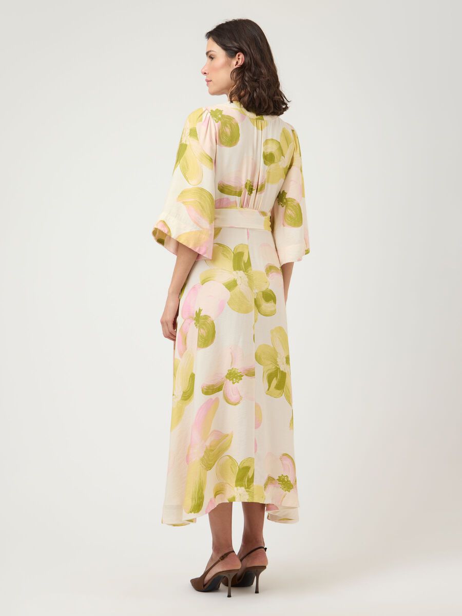 Carousel image - YASMARGA 3/4 WRAP MAXI DRESS, Pristine | 2