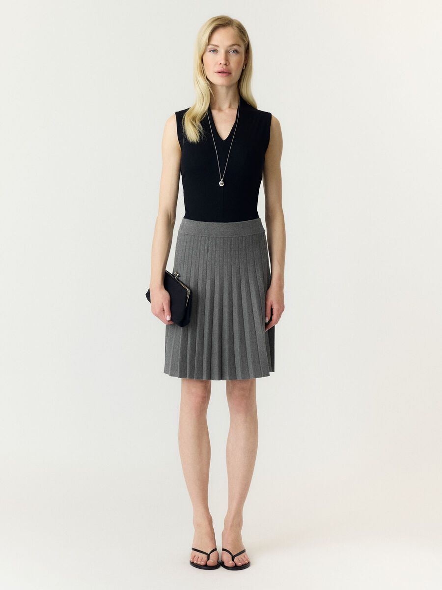 Carousel image 5 YASELENA HW KJOL, Medium Grey Melange