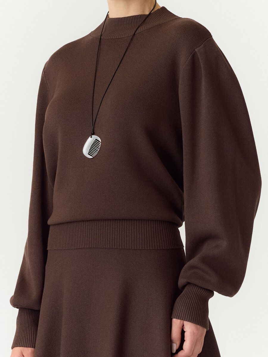 Carousel image 3 SWETER, Chocolate Brown