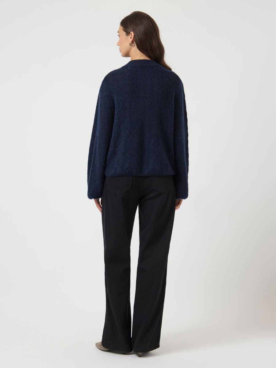 Carousel image - KARDIGAN Z DZIANINY, Navy Blazer | 2