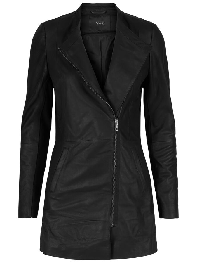 SOFT LONG LEATHER JACKET Black Y.A.S® UK