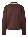 Product image thumbnail - YASJOSIE KNITTED TOP, Chocolate Brown | 2