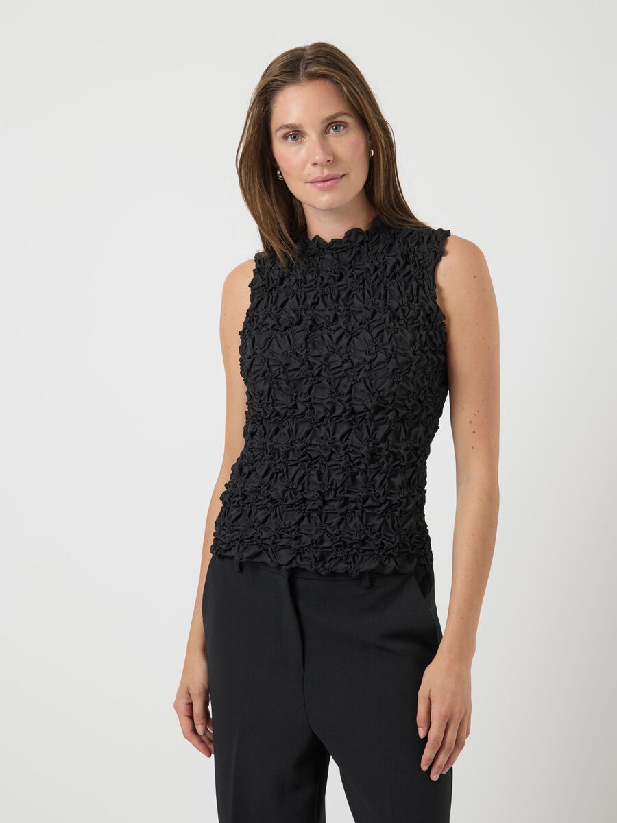 Carousel image - YASMERA SLEEVELESS TOP, Black | 1