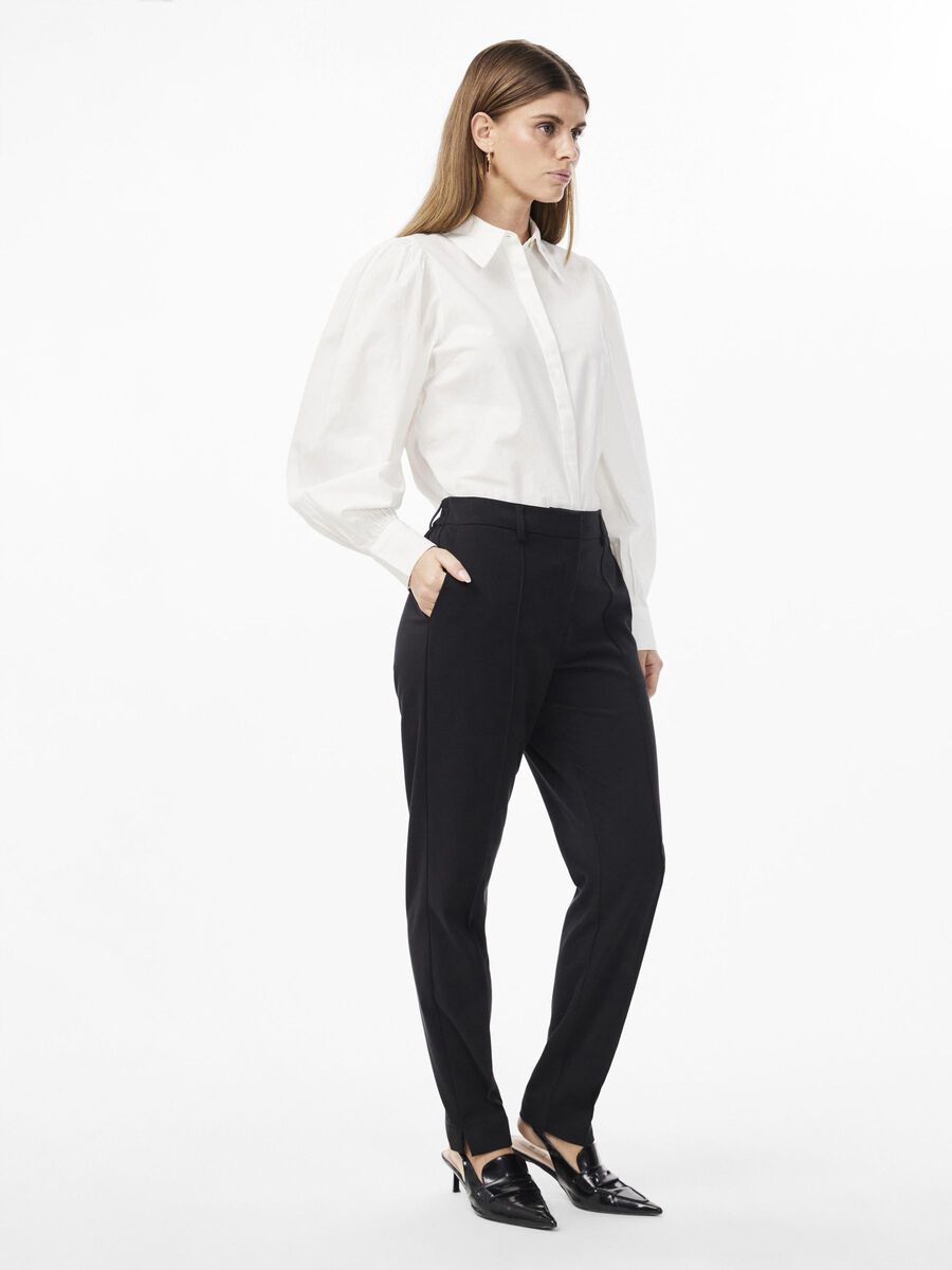 Y.A.S YASSCOOP HIGH WAISTED TROUSERS, Black, highres - 26032835_Black_005.jpg