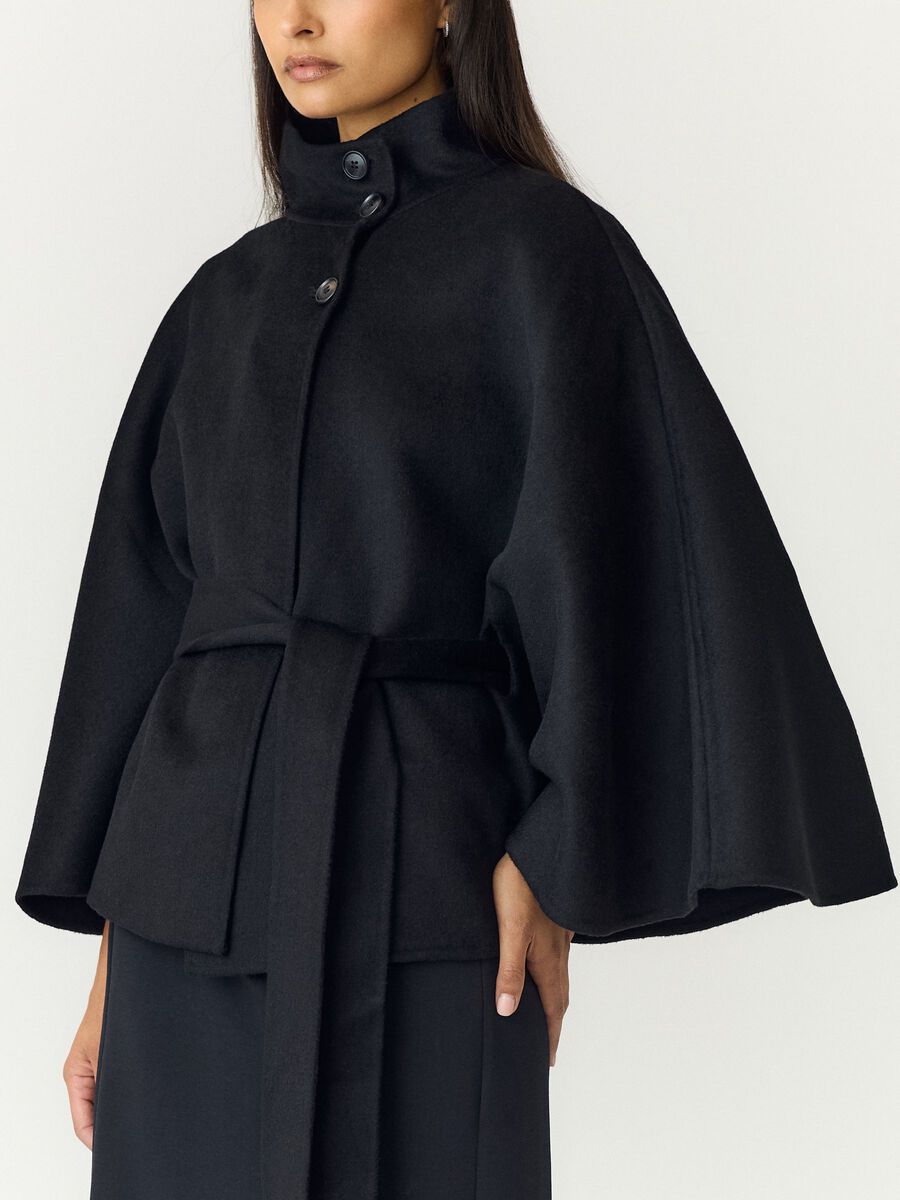 Carousel image 3 YASALMIO HANDMADE WOOL BLEND  JACKET, Black