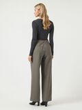Product image thumbnail - YASREEMAJ HIGH WAISTED TROUSERS, Grey Melange | 2