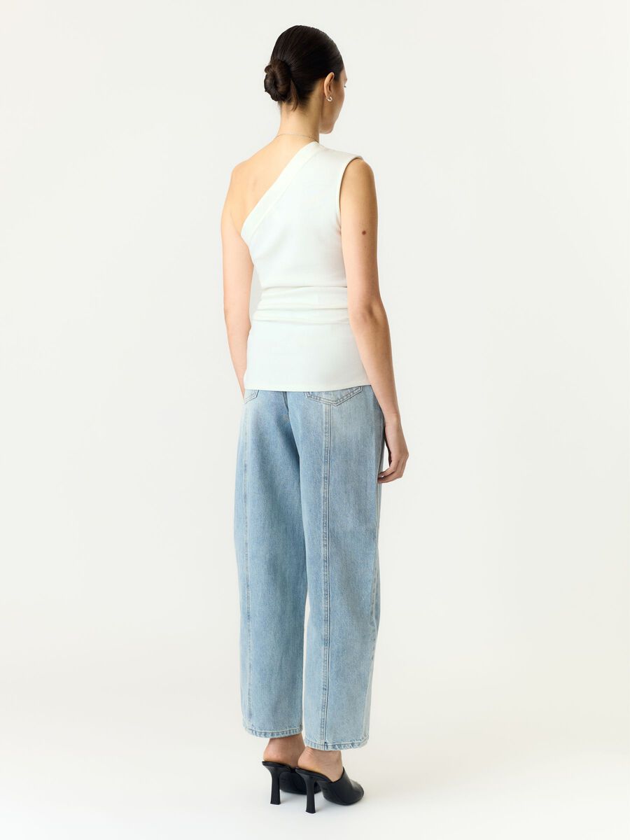 Carousel image 2 YASVENICE ONE-SHOULDER TOP, Star White