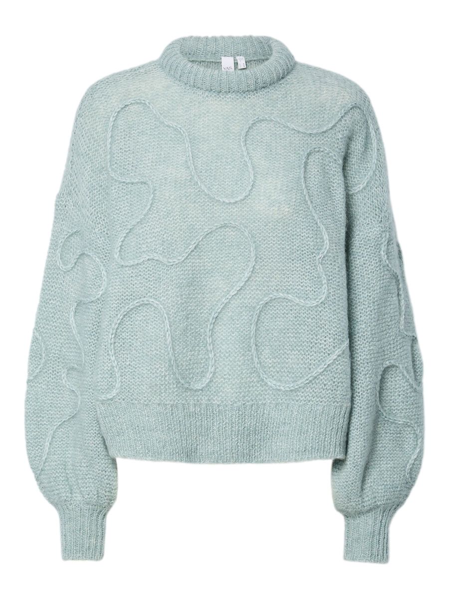 Product carousel image - SWETER Z DZIANINY, Silver Blue | 2