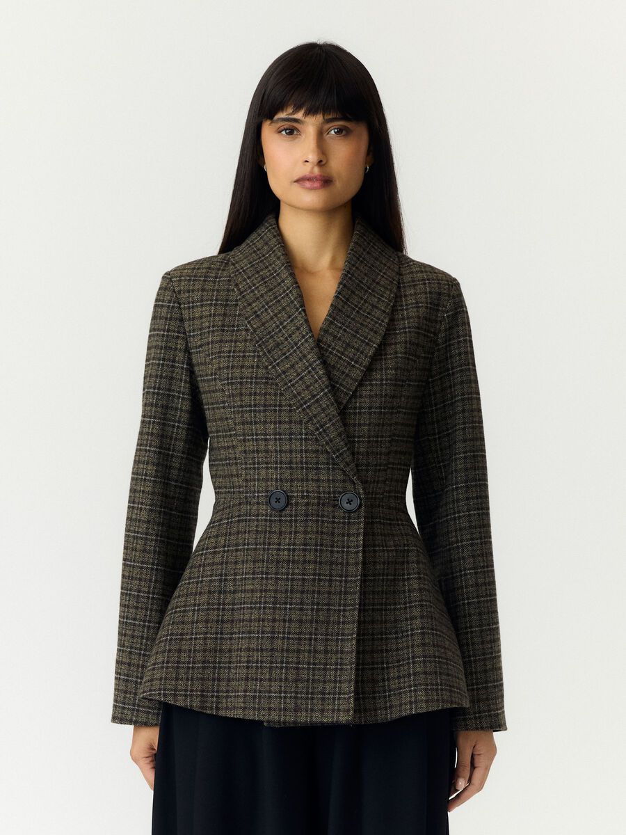 Product tile image YASSILJE LS WOLMIX BLAZER, Dark Olive 26042026_DarkOlive_1324689