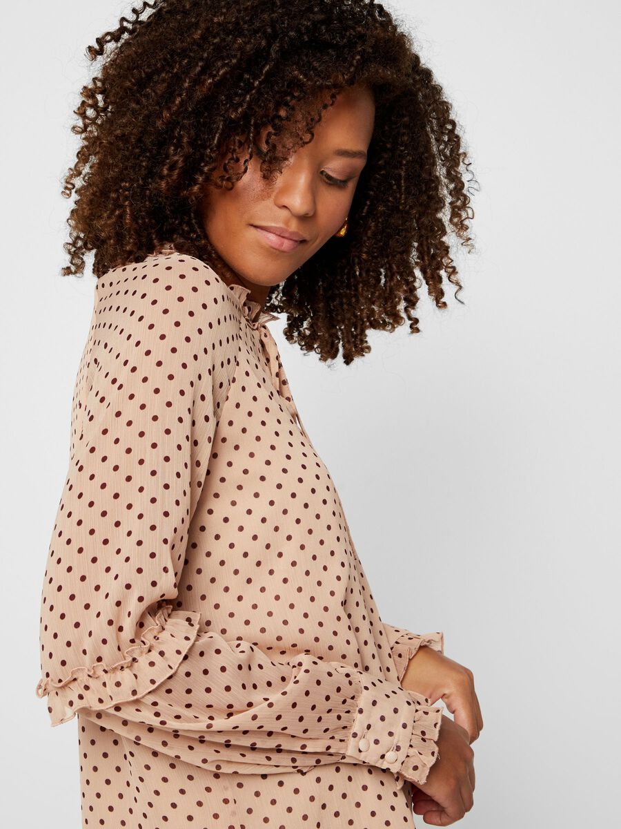 YAS POLKA-DOT CHIFFON BLOUSE, Misty Rose, highres - 26018624_MistyRose_758955_003.jpg