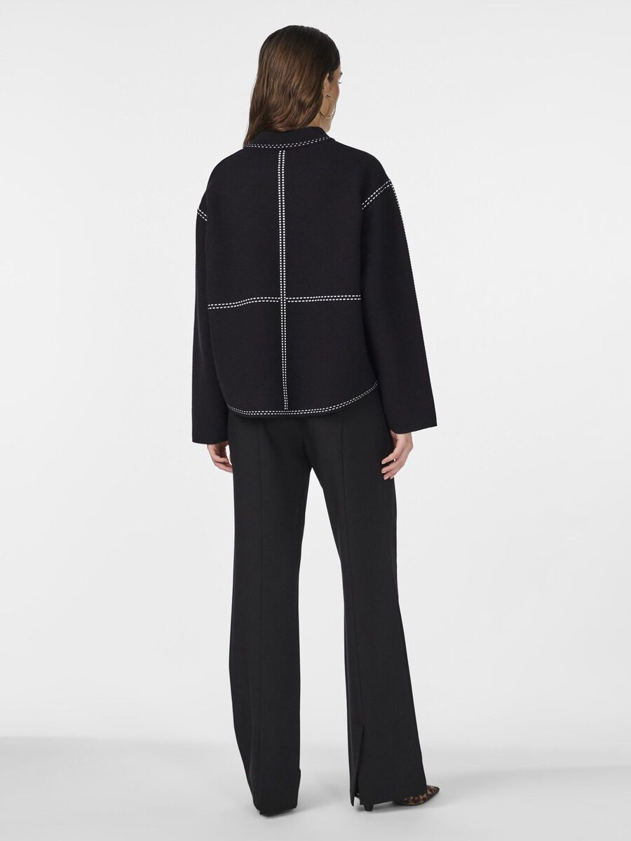 YAS YASJENA  KNITTED CARDIGAN, Black, highres - 26035786_Black_1146277_004.jpg