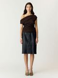 Product image thumbnail - YASKATANA OFF-SHOULDER TOP, Coffee Bean | 4