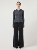 Product image thumbnail - YASCAMELIA CARDIGAN EN MAILLE, Dark Grey Melange | 4