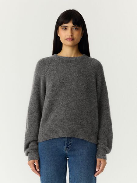 YAS YASJOHI WOOL BLEND KNITTED PULLOVER, Medium Grey Melange, highres - 26040003_MediumGreyMelange_003.jpg
