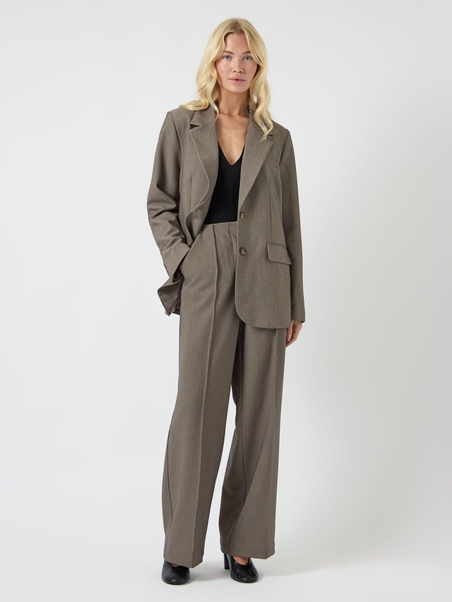 Carousel image - YASREEMAJ BLAZER, Grey Melange | 4